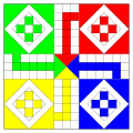 Ludo board diagram