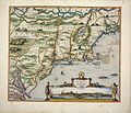 Map of New Netherland, with New England