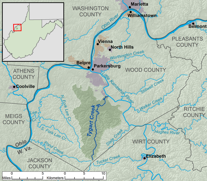 File:Tygart Creek map.png