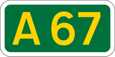 File:UK road A67.svg