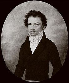 A portrait of young Ludvig van Beethoven in 1788