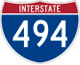 Interstate 494 marker