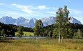 The Schwarzsee lake and Wilder Kaiser mountains as the backdrop