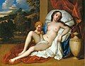 Nell Gwynne, one of the long-time mistresses of King Charles II of England, as Venus with her son as Cupid (c. 1665) by Peter Lely