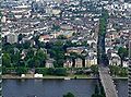 Part II, with Untermainbrücke (bridge) and Schweizer Straße straight on