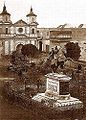 Plaza Bolívar, Lima, with the Our Lady of Charity church in the 1800s