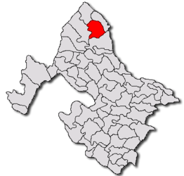 Location in Mehedinți County