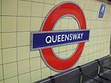 Roundel on platform