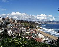 Panoramic view of Reñaca, Viña del Mar