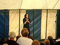 Shazia Mirza performing at the Edinburgh Fringe