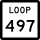 State Highway Loop 497 marker