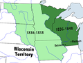 Image 56Map of Wisconsin Territory 1836–1848 (from History of Wisconsin)