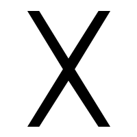 File:X-black-white-border.svg