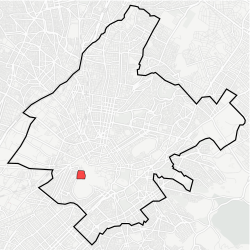 Location within municipality of Athens