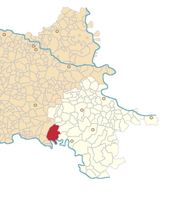 Location of Babina Greda in Croatia