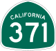 State Route 371 marker