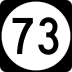 Route 73 marker