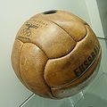 Leather ball used in the football tournament at the 1936 Summer Olympics