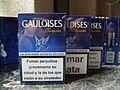 Packets of Gauloises Blondes cigarettes