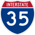 Interstate 35 marker