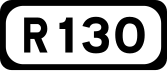 R130 road shield}}