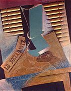 Juan Gris, 1914, The Sunblind, collage and oil on canvas, 92 × 72.5 cm