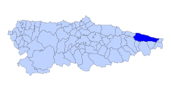 Location of Llanes