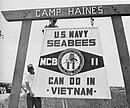 MCB 11 Vietnam camp sign 1969