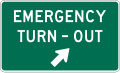 D17-6 Emergency turn-out directional