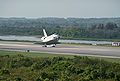 Discovery lands on runway 33 at KSC ending the STS-131 mission.