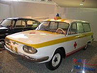 An estate car version was also proposed, primarily to serve as an ambulance. This one never saw production either; only the T 613 successor ambulance which entered service decades later.