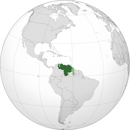 File:Venezuela Orthographic Map.svg