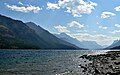 Looking south across Waterton Lake.