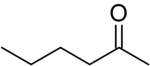 Skeletal formula of hexan-2-one