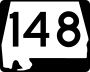 State Route 148 marker