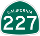 State Route 227 marker