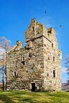 Knock Castle, Aberdeenshire, showing the cap-house above the entrance