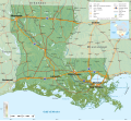 Image 25Geographic map of Louisiana (from Louisiana)