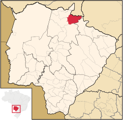 Location in Mato Grosso do Sul state