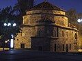 The gallery in Dupnitsa seen in the night, former mosque, built on the foundations of an Orthodox church