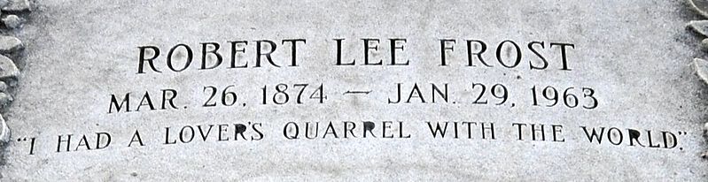 File:Robert Frost's epitaph.jpg