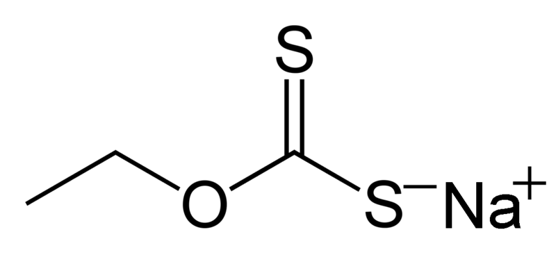 File:Sodium-ethylxanthate-2D-skeletal.png