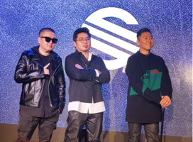 Solid at the 5th album, Into the Light, launch party on March 21, 2018, Seoul, Korea (L-R: Jaeyoon Chong, Johan Kim, Joon Lee)