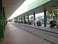 One of the two platforms of the metro station