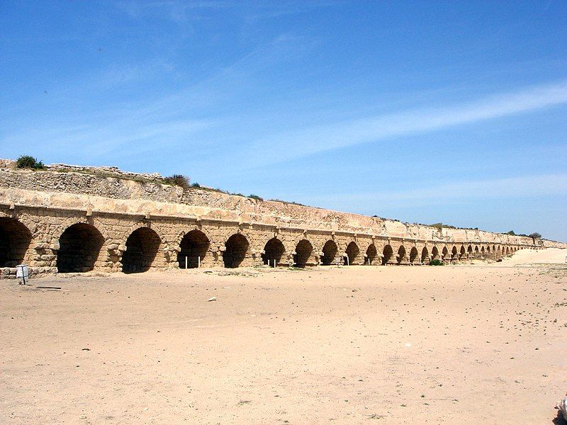 File:Caesarea Maritima aqueduct.jpg