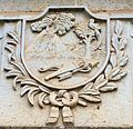 Image 2Coat of arms of the state of Los Altos, carved in stone on the grave of heroes at the Cemetery of Quetzaltenango (from History of Guatemala)