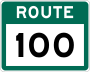 Route 100 marker