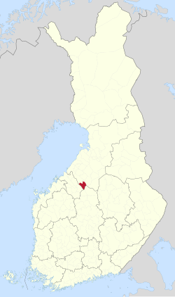 Location of Reisjärvi in Finland