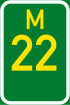 Metropolitan route M22 shield