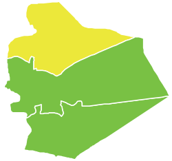 Map of Shahba' District within Suwayda Governorate